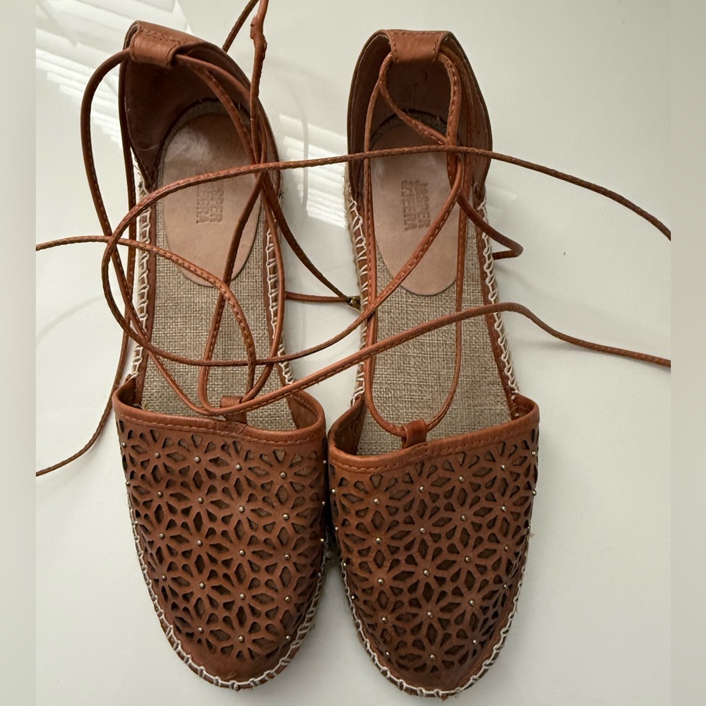 Chic Brown Cutout Espadrilles